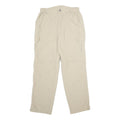 Mens Beige Nylon Regular Fit Cargo Trousers W28 L30 Casual Outdoor Zip Closure
