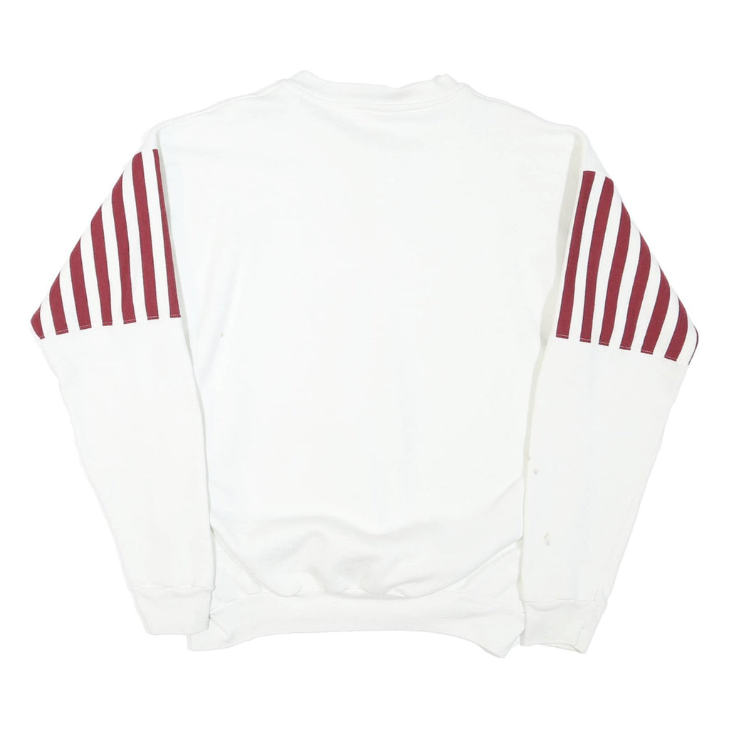 LOGO 7 Mens White & Maroon Minnesota Gophers Crew Neck L Cotton Blend Pullover