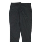 STEFANEL Womens Cotton Blend Black Slim Straight Trousers W28 L27 Classic Zip