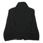 ZARA WOMAN Womens Black Button Blazer S Polyester Blend Woven Tailored Fit Plain