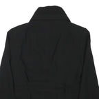 ZARA WOMAN Womens Black Button Blazer S Polyester Blend Woven Tailored Fit Plain