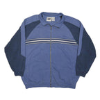 LEE Mens Blue & Navy Zip Jacket 2XL Cotton Blend Track Casual Lightweight