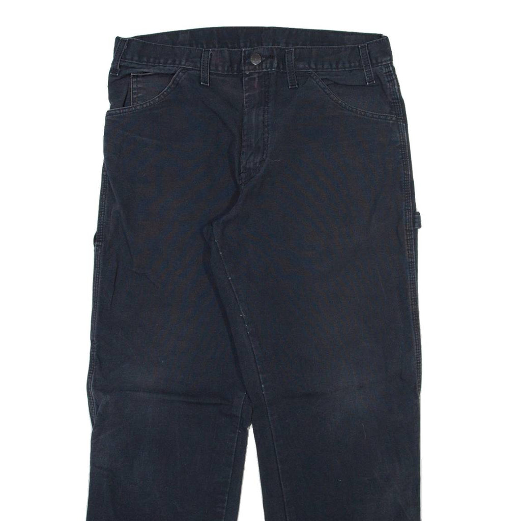 DICKIES Carpenter Mens Trousers Blue Regular Straight W32 L29