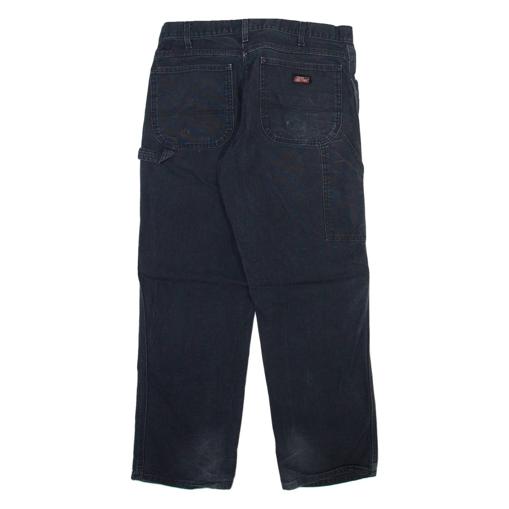 DICKIES Carpenter Mens Trousers Blue Regular Straight W32 L29