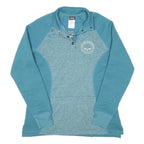 HARLEY DAVIDSON Womens Blue Polyester Blend Jacket M Zip Casual Pullover