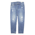 G-STAR Mens Blue Regular Fit Straight Denim Light Wash Jeans W32 L39 Distressed
