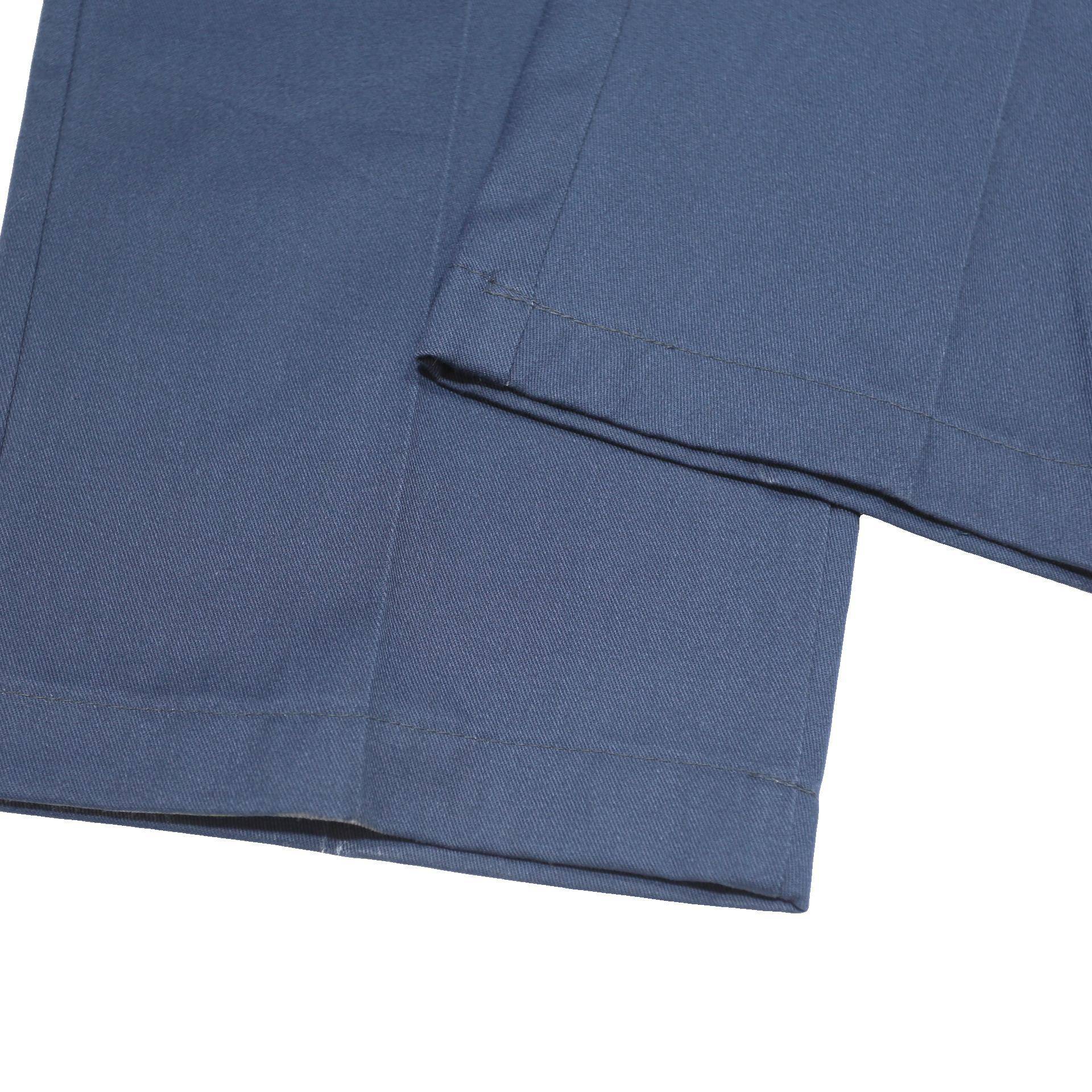 DICKIES Mens Regular Blue Workwear Zip Cotton Blend Trousers W42 L29