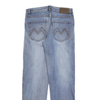 MULTI BLU Mens Regular Fit Blue Denim Jeans W32 L32 Classic Cotton Blend Zip