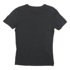 CALVIN KLEIN JEANS Womens Black T-Shirt S Short Sleeve Crew Neck Logo Print