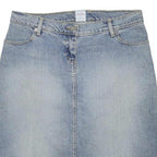 SASS & BIDE Womens Blue Denim Plain Mini Cotton Blend Skirt UK 12 Casual Stylish