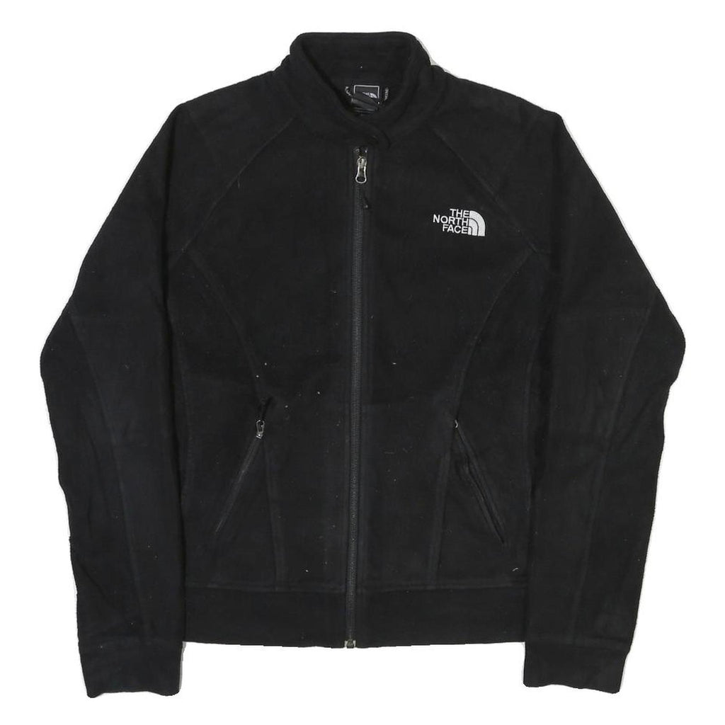 THE NORTH FACE Womens Black Fleece Jacket M Polyester Blend Zip Outdoor Casual
