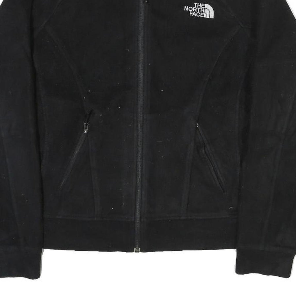 THE NORTH FACE Womens Black Fleece Jacket M Polyester Blend Zip Outdoor Casual