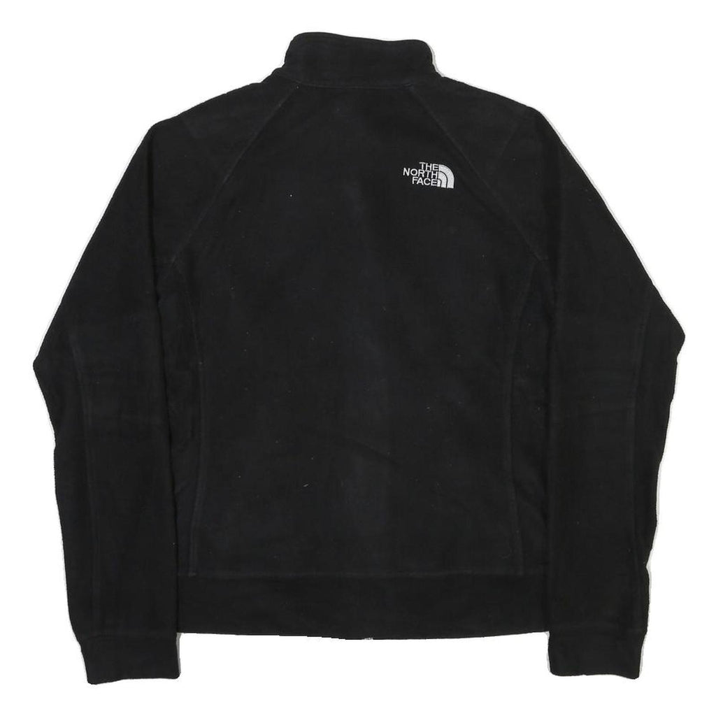 THE NORTH FACE Womens Black Fleece Jacket M Polyester Blend Zip Outdoor Casual