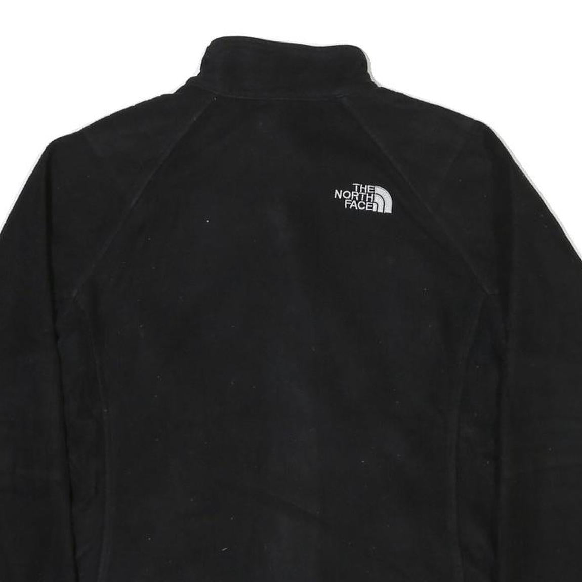 THE NORTH FACE Womens Black Fleece Jacket M Polyester Blend Zip Outdoor Casual