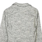 MAX MARA STUDIO Womens Black & White Tweed Button Jacket XS Synthetic Classic