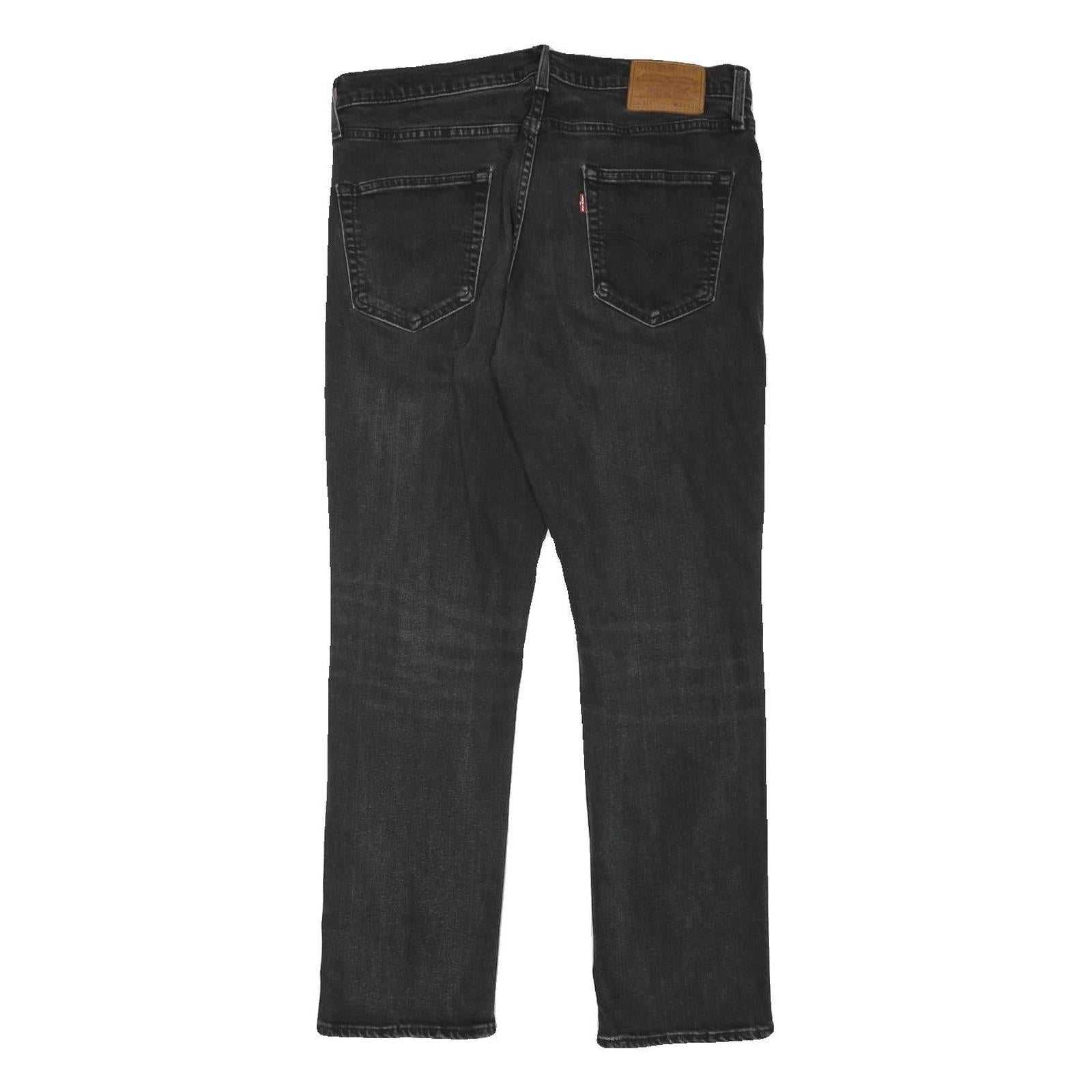 LEVI'S 511 BIG E Mens Jeans Black Slim Skinny Denim Medium W33 L29 Zip