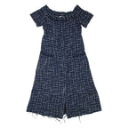 ZARA Womens Day Dress Blue Short Sleeve Midi L