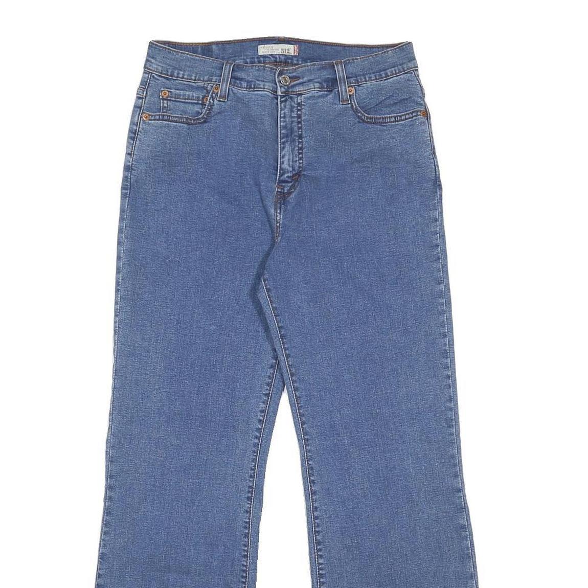 LEVI'S 512 Womens Jeans Blue Relaxed Straight Denim Medium W28 L29 Classic Fit