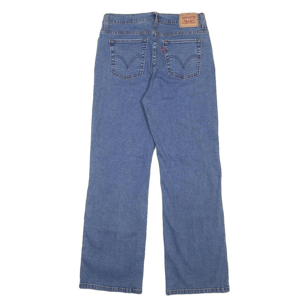 LEVI'S 512 Womens Jeans Blue Relaxed Straight Denim Medium W28 L29 Classic Fit