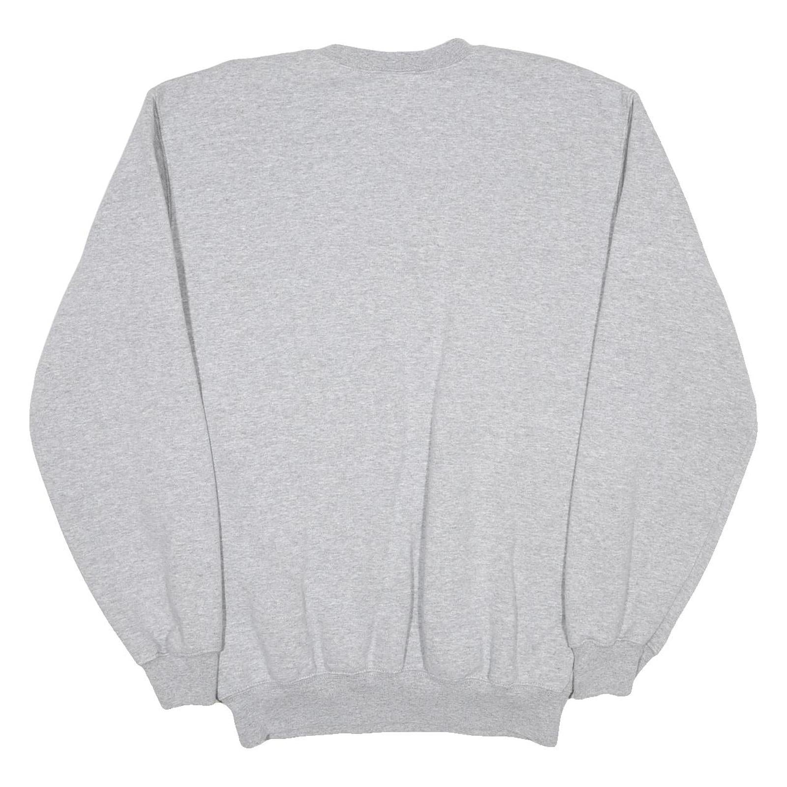 CARHARTT Mens Grey Cotton Blend Crew Neck Sweatshirt S Workwear Casual