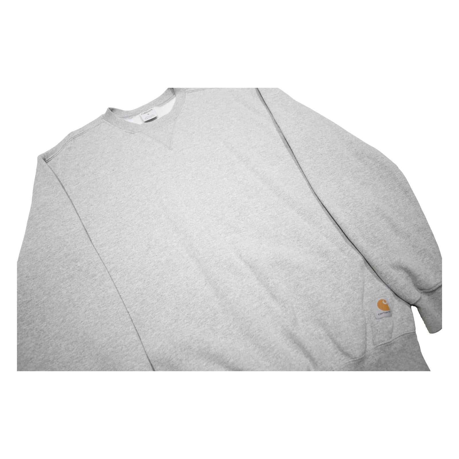 CARHARTT Mens Grey Cotton Blend Crew Neck Sweatshirt S Workwear Casual