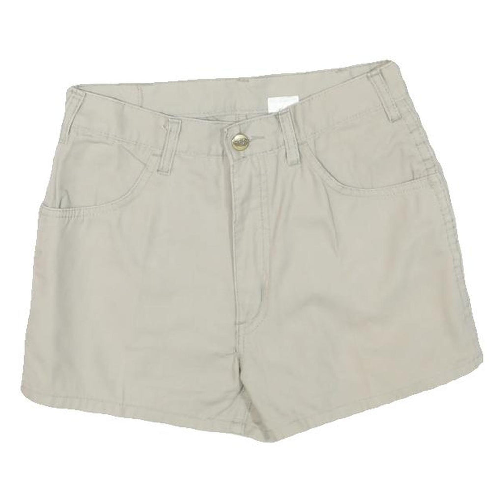 TOP Womens Shorts Beige Casual Plain S W26 Cotton Blend Summer Wear
