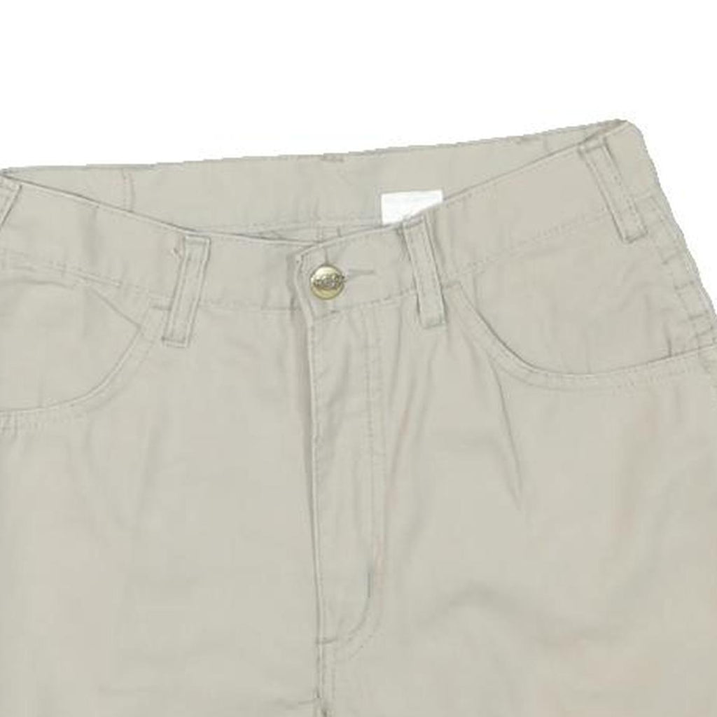 TOP Womens Shorts Beige Casual Plain S W26 Cotton Blend Summer Wear