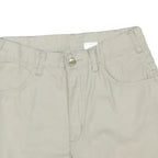TOP Womens Shorts Beige Casual Plain S W26 Cotton Blend Summer Wear