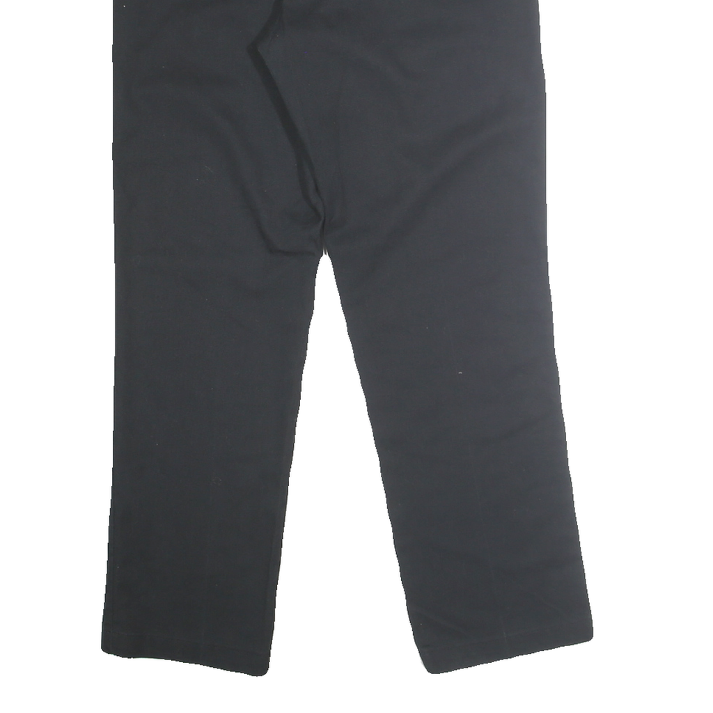 DICKIES Mens Regular Fit Black Polyester Blend Trousers W32 L30 Workwear Zip