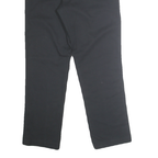 DICKIES Mens Regular Fit Black Polyester Blend Trousers W32 L30 Workwear Zip