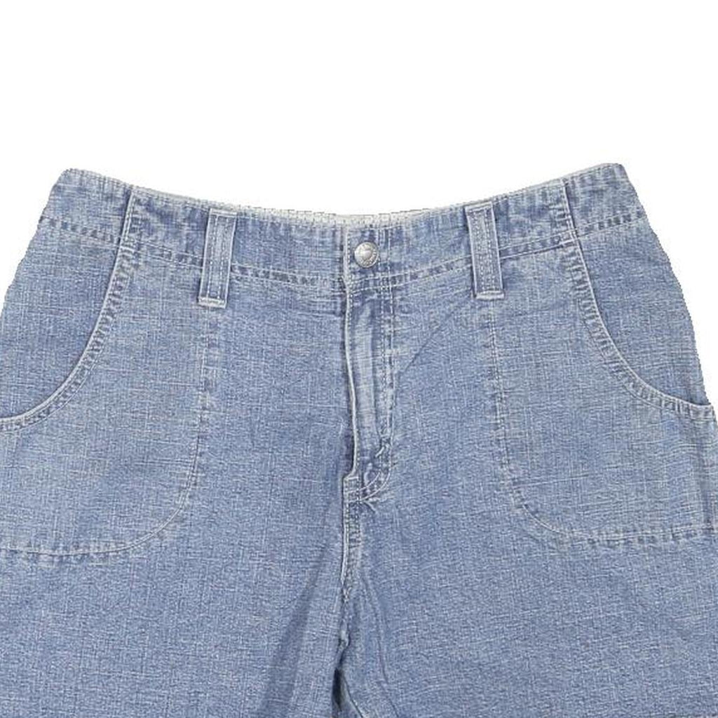 LEVI'S Womens Blue Denim Casual Shorts UK 8 W30 Cotton Blend Classic Fit