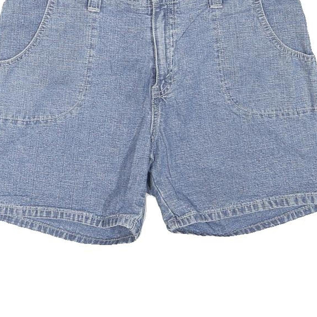LEVI'S Womens Blue Denim Casual Shorts UK 8 W30 Cotton Blend Classic Fit