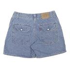 LEVI'S Womens Blue Denim Casual Shorts UK 8 W30 Cotton Blend Classic Fit
