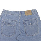 LEVI'S Womens Blue Denim Casual Shorts UK 8 W30 Cotton Blend Classic Fit