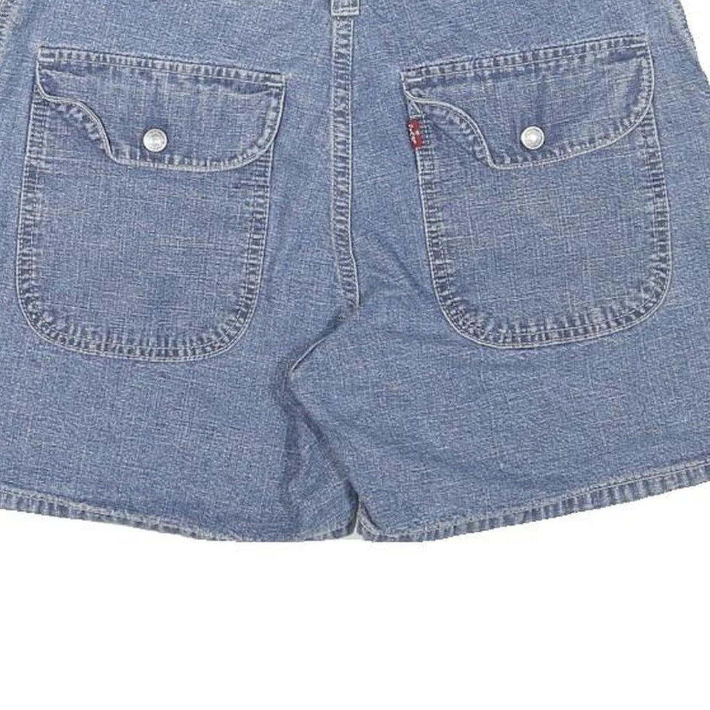 LEVI'S Womens Blue Denim Casual Shorts UK 8 W30 Cotton Blend Classic Fit