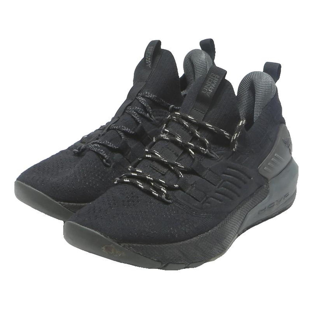 UNDER ARMOUR Project Rock 4 Mens Running Trainers Black & Grey Synthetic UK 8.5