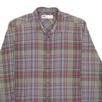 LEVI'S Mens Green & Red Check Shirt M Classic Cotton Long Sleeve Button Casual