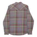 LEVI'S Mens Green & Red Check Shirt M Classic Cotton Long Sleeve Button Casual