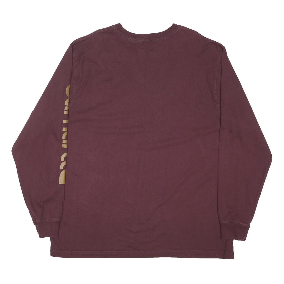 CARHARTT Mens Maroon Long Sleeve Crew Neck Cotton Blend XL Sleeve Print