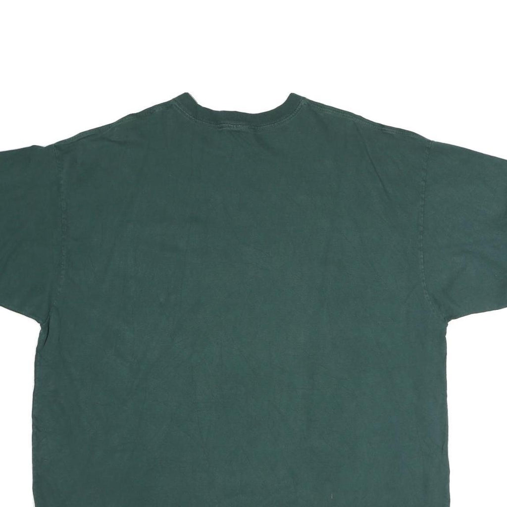 CARHARTT Mens Green Pocket T-Shirt 2XL Short Sleeve Crew Neck Plain Cotton