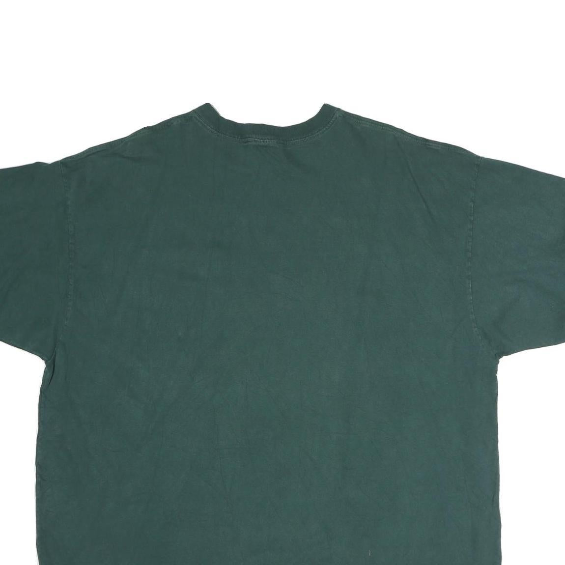 CARHARTT Mens Green Pocket T-Shirt 2XL Short Sleeve Crew Neck Plain Cotton
