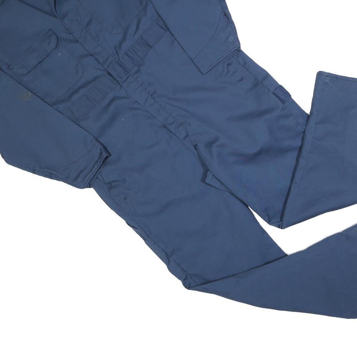 BIG MAC Mens Blue Dungarees Regular Fit Cotton Blend S W34 L28 Workwear Utility