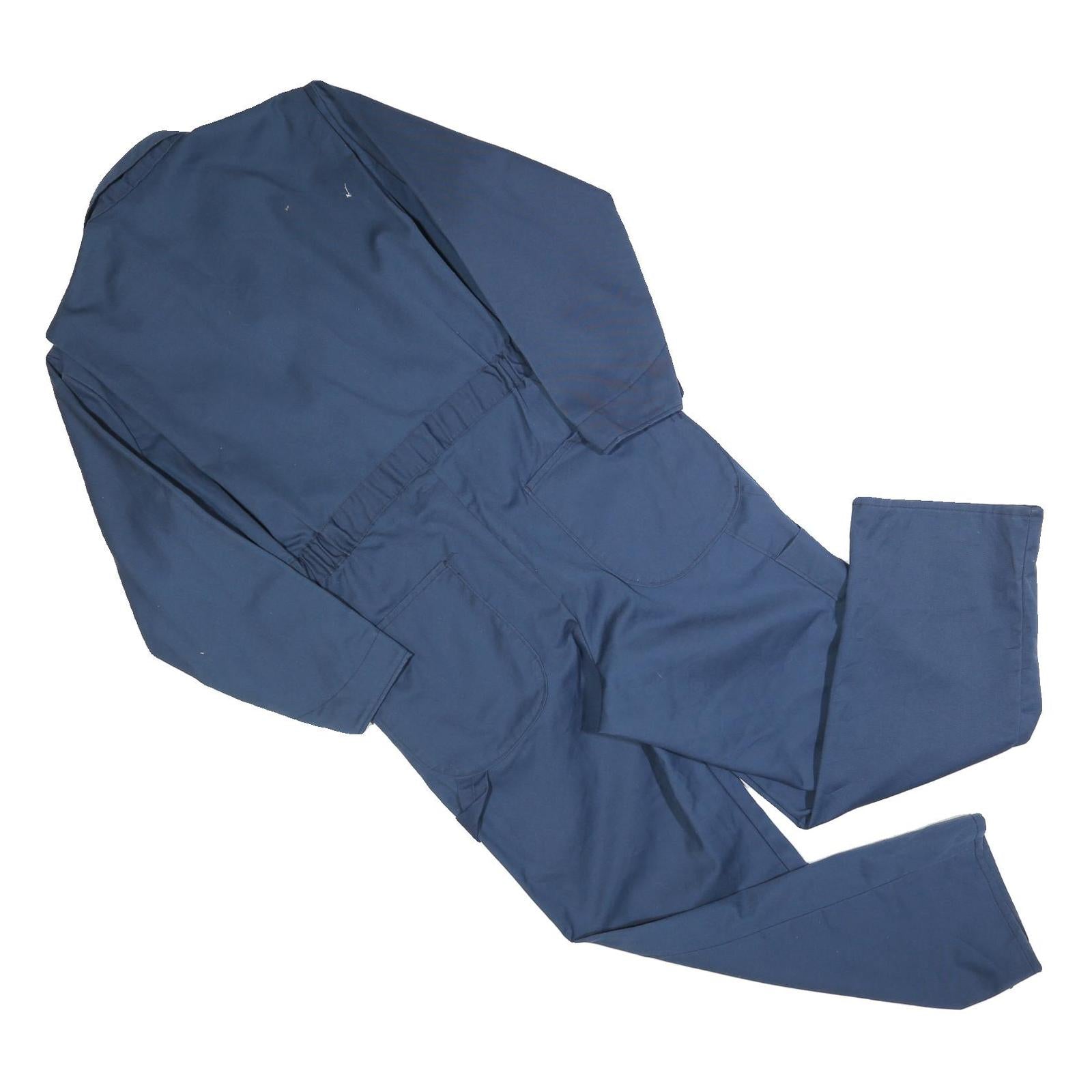 BIG MAC Mens Blue Dungarees Regular Fit Cotton Blend S W34 L28 Workwear Utility