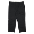 DICKIES Mens Cotton Blend Black Regular Fit Straight Leg Trousers W38 L27