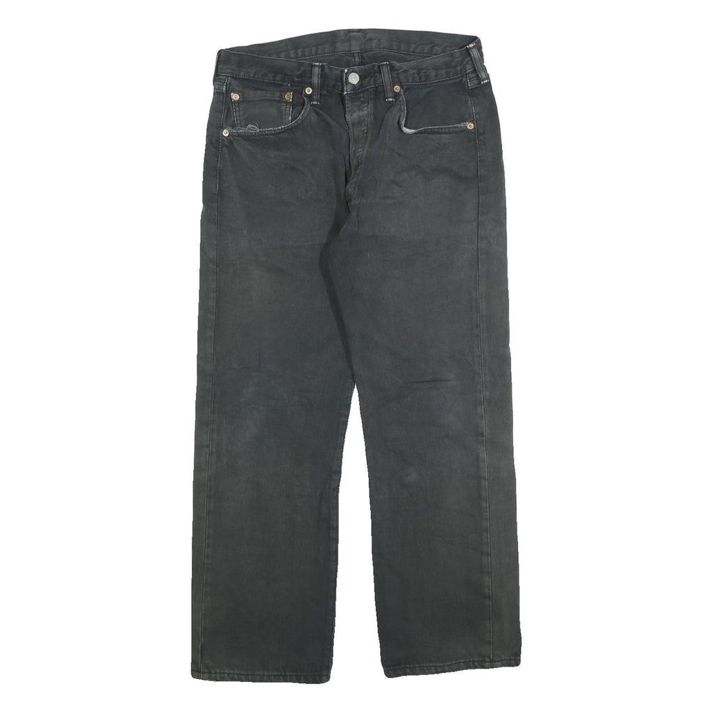LEVI'S 501 Mens Black Regular Straight Denim Medium W30 L27 Classic Fit Jeans