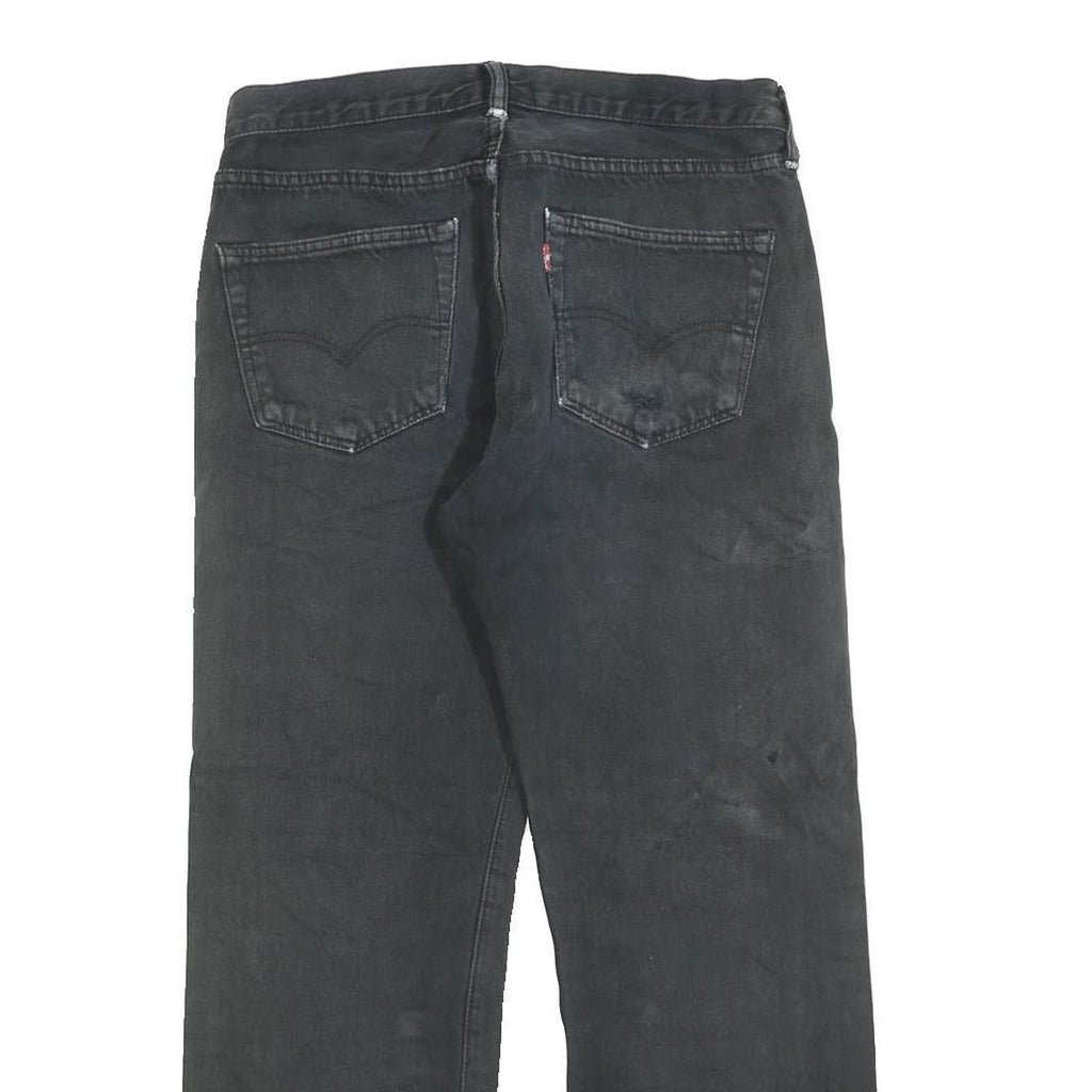 LEVI'S 501 Mens Black Regular Straight Denim Medium W30 L27 Classic Fit Jeans