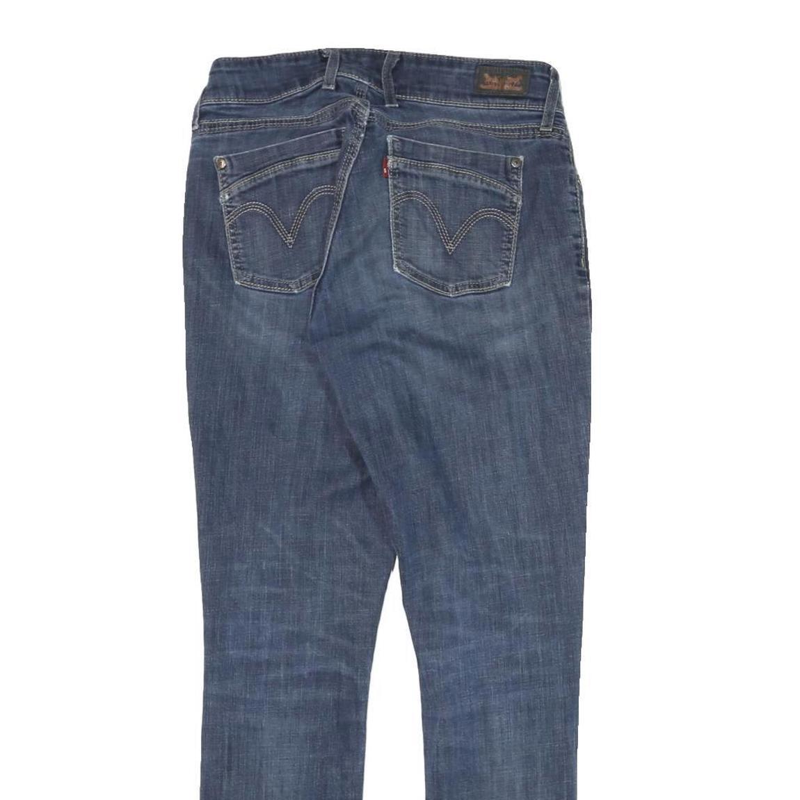 LEVI'S 529 Womens Jeans Blue Slim Skinny Denim Medium W28 L29 Zip Cotton Blend