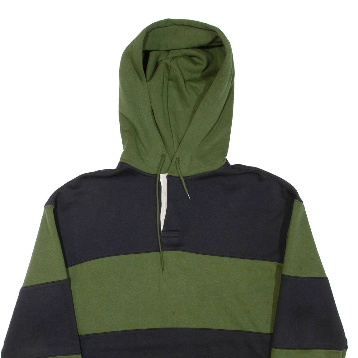 LEVI'S Button Neck Mens Green Hoodie M