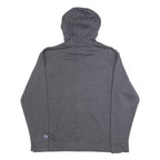 CHAMPION Mens Grey Full Zip Hoodie L Cotton Blend Casual Sweatshirt