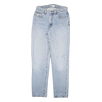 CALVIN KLEIN JEANS Womens Slim Light Blue Denim Jeans W28 L29 Stylish Zip